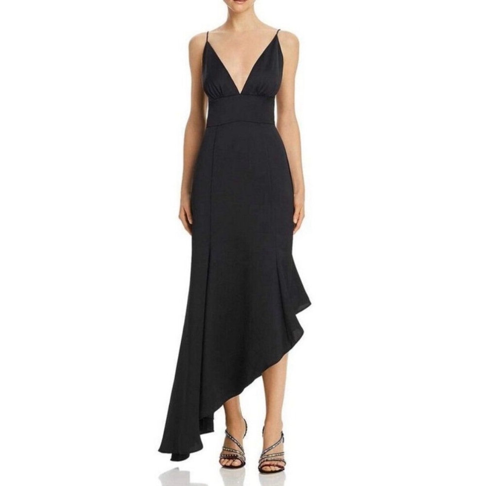 Black Keepsake the Label Restore Plunge Gown Dress. Worn Once!